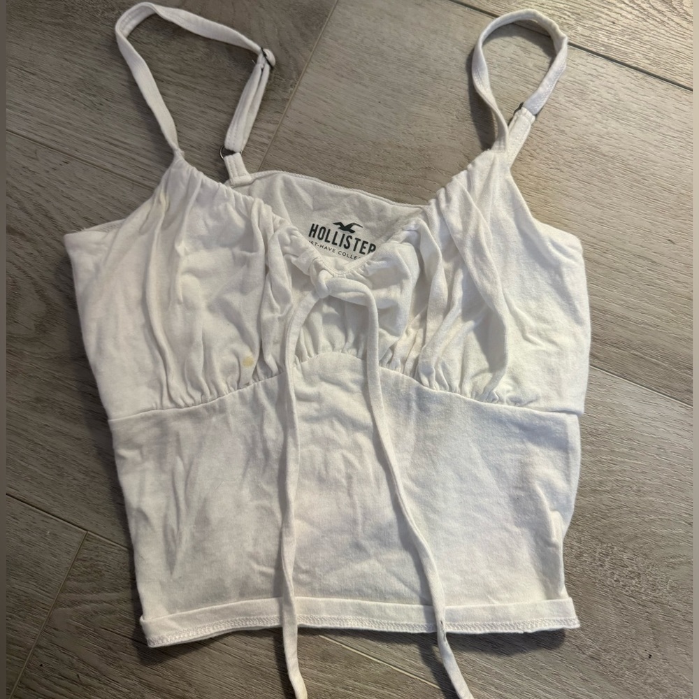 Vtg Hollister white babydoll tank vintage y2k size small